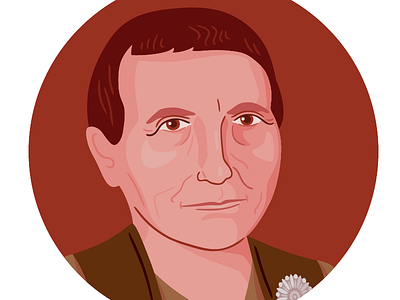 Gertrude Stein gertrude stein illustration portrait vector