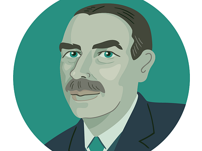 John Maynard Keynes illustration john maynard keynes portrait vector