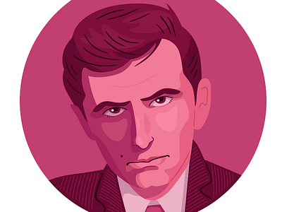 Anthony Perkins illustration portrait psycho vector