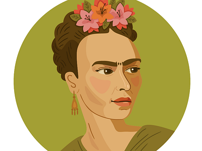 Frida Kahlo frida kahlo illustration portrait vector