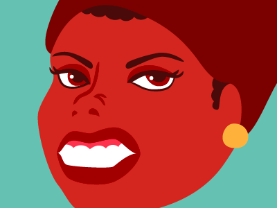 Scowl angry digital face illustration scowl vector woman