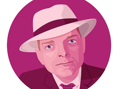 Truman Capote gay illustration portrait queer truman capote vector