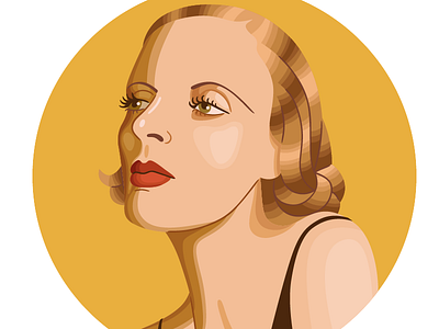 Tamara de Lempicka illustration portrait queer tamara de lempicka vector