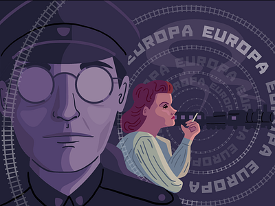 Europa criterion film illustration vector