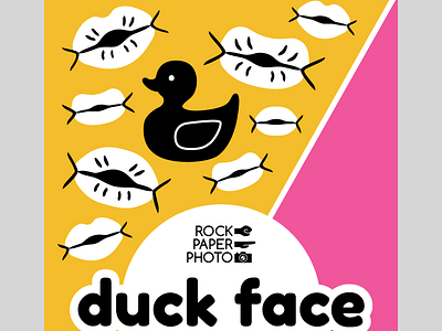 Rock Paper Photo 4 app duck illustration kiss lips vector