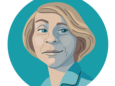 Tove Jansson illustration portrait vector