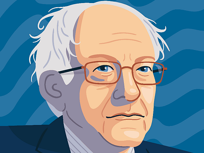 Bernie bernie sanders illustration politics portrait vector