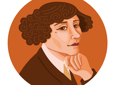 Colette illustration portrait vector