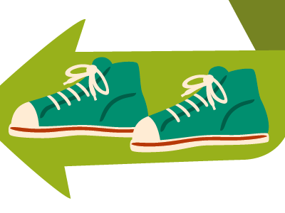 Recycled Sneakers illustration progress shoes sneakers vector