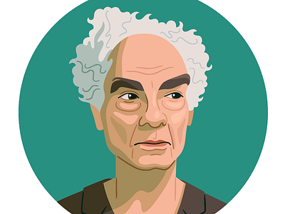 Merce Cunningham illustration lgbtq portrait queer vector