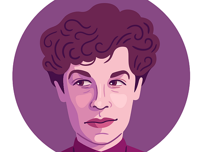 Jane Bowles illustration portrait queer vector