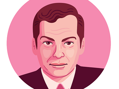 Brian Epstein illustration portrait queer vector