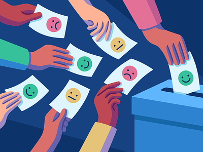Product Feedback editorial feedback illustration opinion vector voting