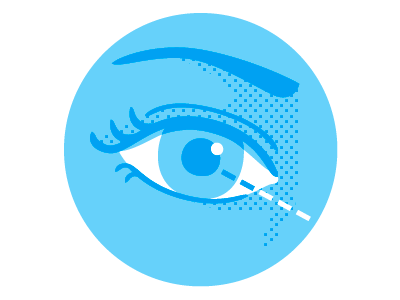 See blue eye illustration sight vector