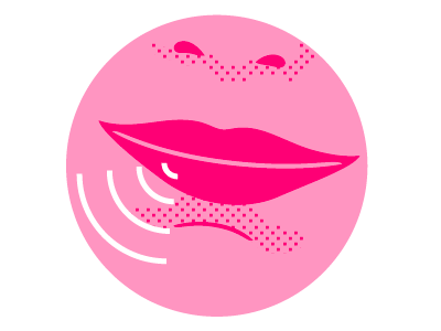 Mmm hum illustration lips mouth pink vector