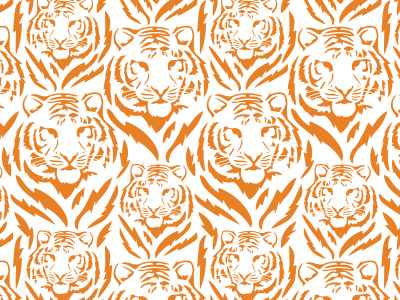 Tigerrrrrs animal design pattern tiger vector