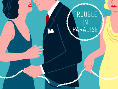 Trouble In Paradise criterion film illustration movie pearls vector