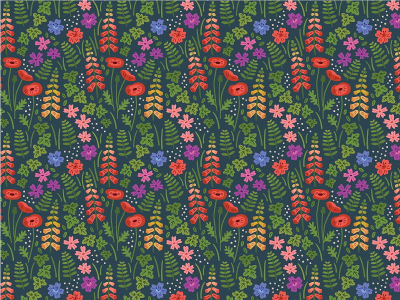 English Garden Wallpaper by Michele Rosenthal on Dribbble