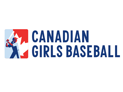 Canadian Girls Baseball baseball canada hand lettered illustration lettering logo logo design sports vector