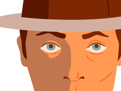 Hat Brim eyes hat illustration progress vector