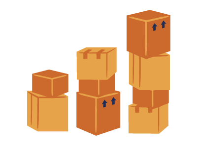Boxes boxes cardboard illustration vector