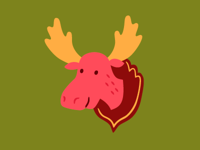 Moose animal antlers illustration moose vector