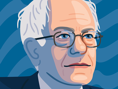 Bernie 2020 bernie sanders illustration politics portrait vector