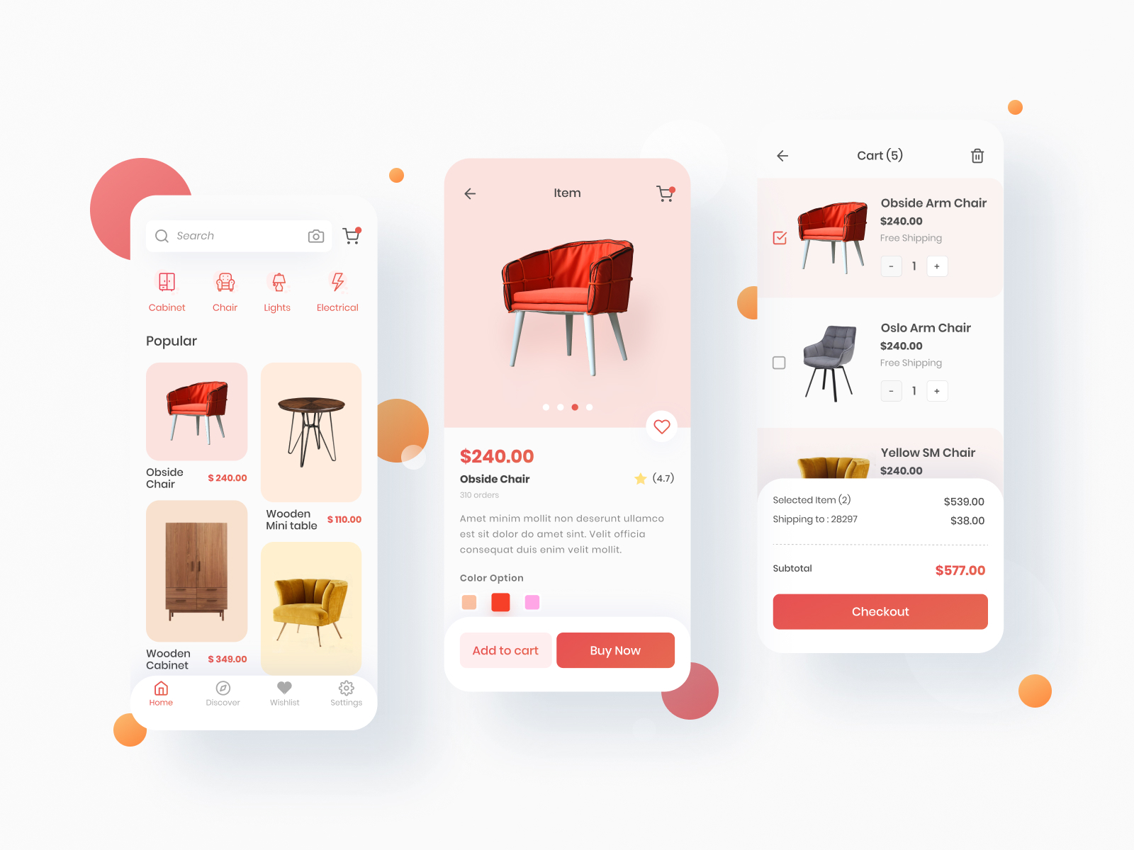 Antk Home furniture by Hadianto Nugraha for Pixelz on Dribbble