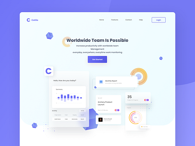 Catilo Task Management Landing Page