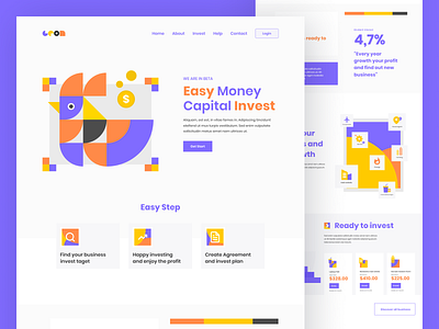 Gron invest landing page