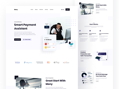 Mony Payment Assistant Landing Page