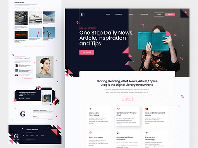 News and article landing page exploration by Hadianto Nugraha for ...