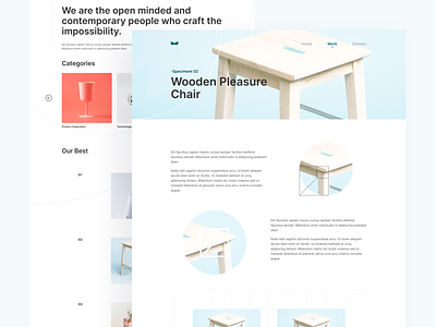 Nuos Product design work page exploration