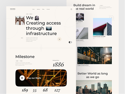 Macino architecture agency minimalism landing page