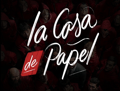 La casa de papel lettering branding calligraphy design graphic hiring illustration ipad ipad pro lacasadepapel lettering mardy procreateapp social typogaphy