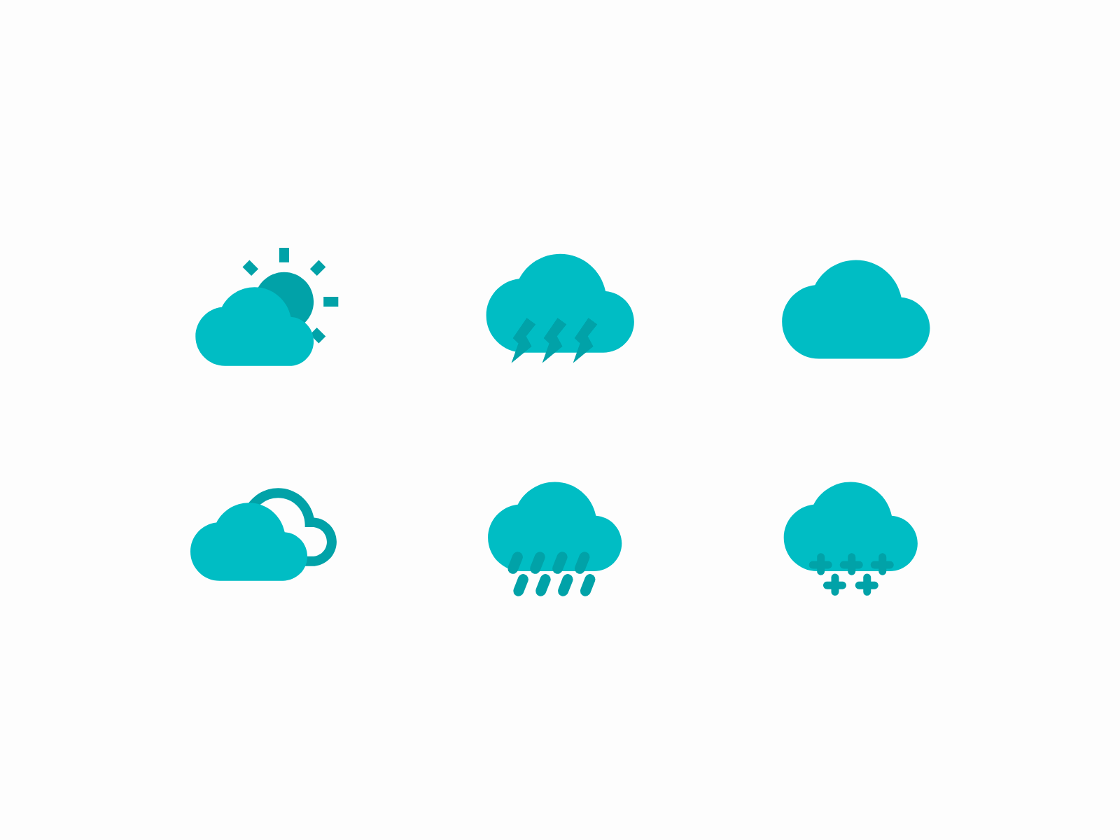 Dual Tone Weather Icons by Jitendra Nirnejak on Dribbble