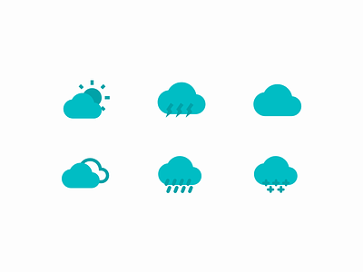 Dual Tone Weather Icons