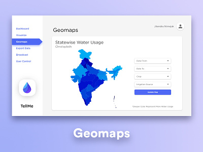 TellMe UI - Geomaps sih smart india hackathon tellme