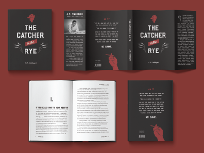 Banned Books Series, Pt. II books illustration j.d. salinger layout red the catcher in the rye