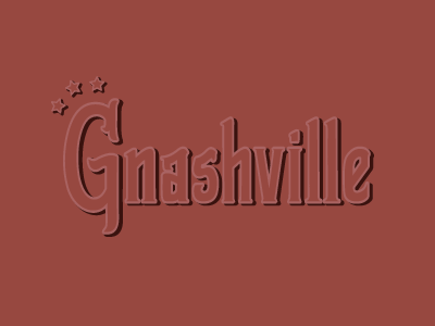 Gnashville illustration stars hand lettering typography music city tennessee gnashville nashville