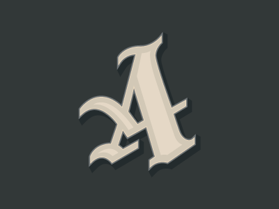 A, as in Absolutely a calligraphy good type tuesday hand lettering illuminated typography