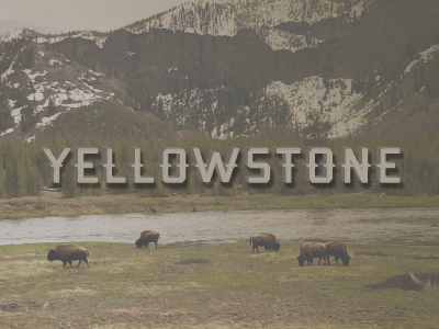 Yellowstone adventure national parks type typography wanderlust wyoming yellowstone