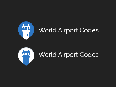 World Airport Codes Logo airport logo design simple travel