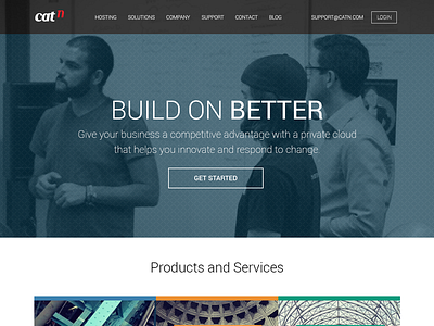 CatN - Build On Better homepage catn home page product page responsive video background