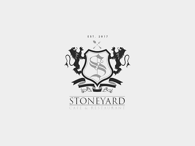 Stoneyard Logo identity logo restaurant victorian