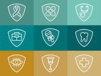 Health Insurance Icons