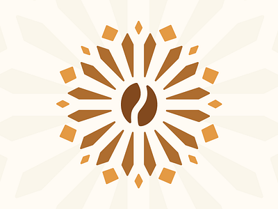 Divine Coffee Bean coffee icon logo