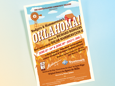 Oklahoma! Show Poster farm flyer oklahoma! poster theatre