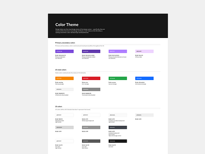 Color system for design system in Sketch color palette color system design system ui library uidesign