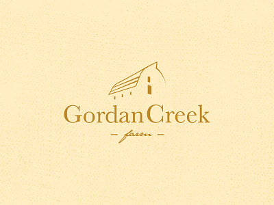 Gordan Creek Label farm idaho logo luxery onecolor simple